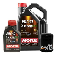 6L Motul 8100 X-CLEAN EFE 5W30 Wix XP Filter Engine Motor Oil Change Kit API SN