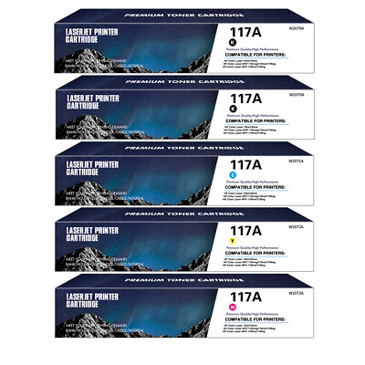 1-5 XXL Toner zu HP 117A W2070A Color Laser MFP 178nwg nw 179 fwg fnw 150nw 150a