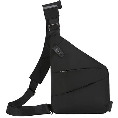 Man Waterproof Personal Shoulder Pocket Chest Bag Cross body sling - Anti DE