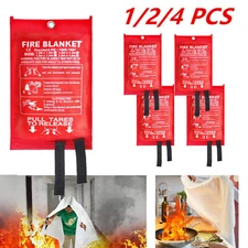 Prepared Emergency Fire Blanket Fiberglass Blanket 39''x39'' Retardant Blankets