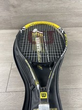 Wilson Hyper Hammer 6.3 Tennis Racquet 4 3/8" Grip 110sq with Case Carbon Fiber
