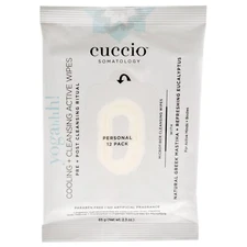 Somatology Yogahh Cooling Plus Cleansing Wipes by Cuccio Somatology - 12 Count