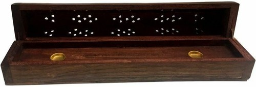 Handmade Wooden Incense Holder Burner Box Stick Holder Buddha YINGYANG Elephant - Picture 3 of 4