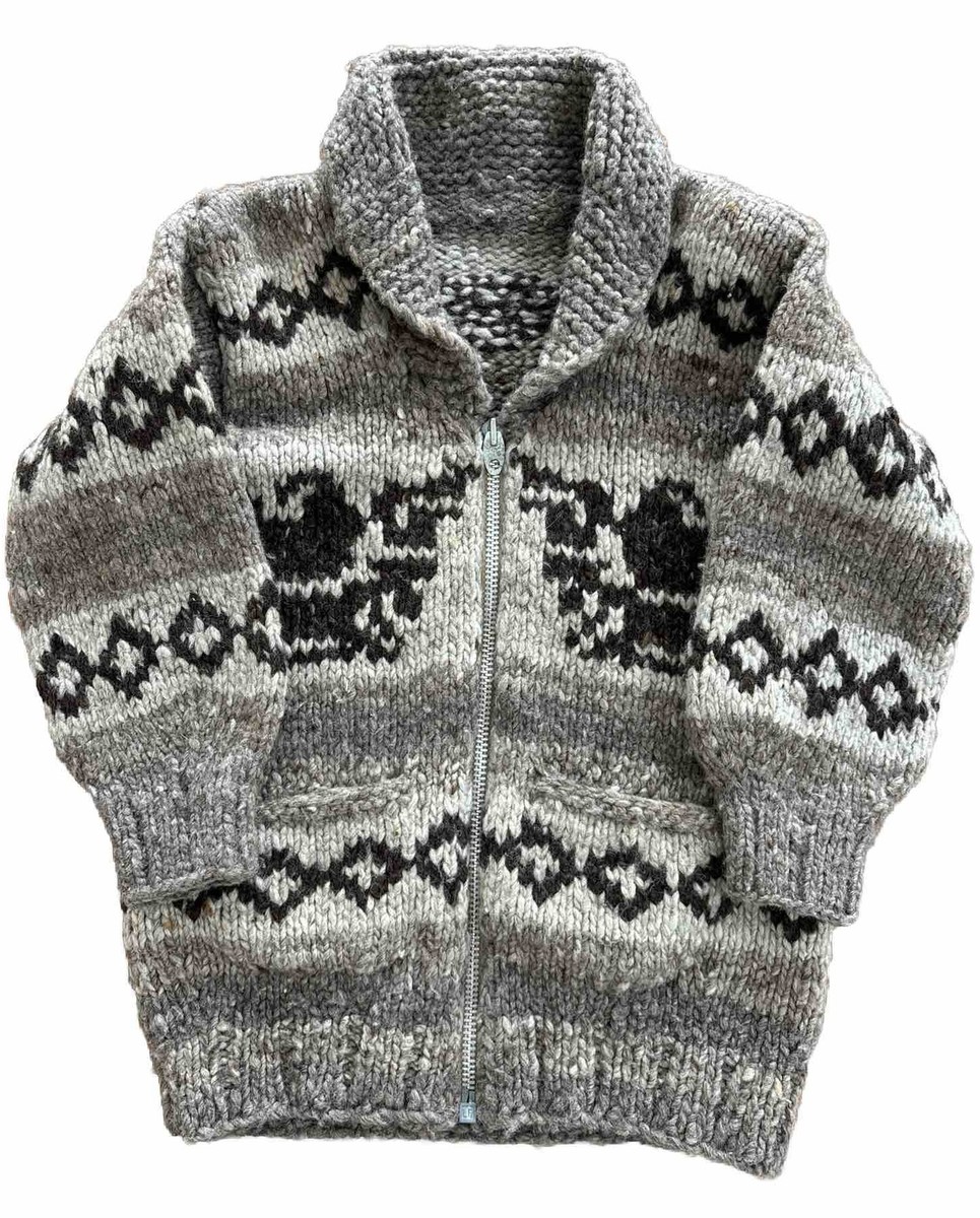 極美品◎ グッドデザイン◎vintage cowichan Vintage Cowichan Sweater Killer Whale [1960s-] Vintage Cowichan