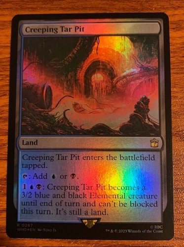 2023 MTG Wizards of the Coast Doctor Who Foil #0267 Creeping Tar Pit