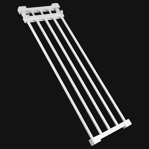 Adjustable Closet Cupboard Storage Organizer Shelf Extendable Divider Rack White - Picture 7 of 13