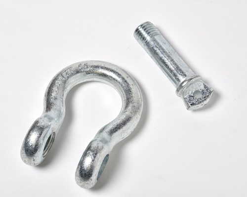 1" Galvanized DRing Bow Shackle Screw w Pin Clevis Rigging Towing 8.5Ton 18500lb - Picture 3 of 8