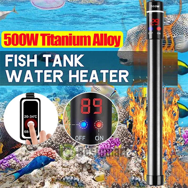 500W Aquarium Heater Fish Tank Auto Thermostat LED Digital Temperature Readout - Image 3 of 4