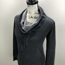 CALVIN KLEIN Cowl Neck Long Sleeve Gray Pullover Sweatshirt Women's Size Large