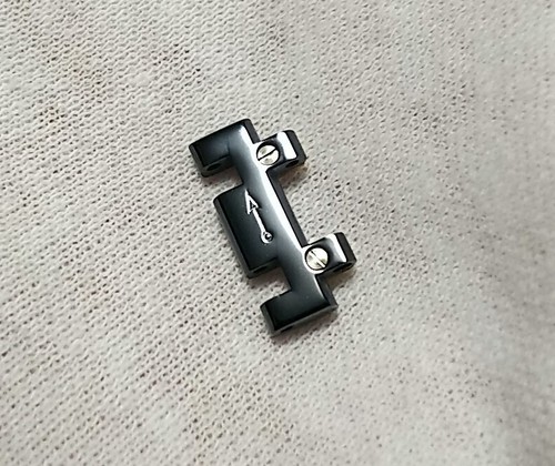 CORUM Genuine 1 Link Admiral's Cup Watch Band Bracelet Parts Navy/Gold 15mm #2 - Picture 3 of 7