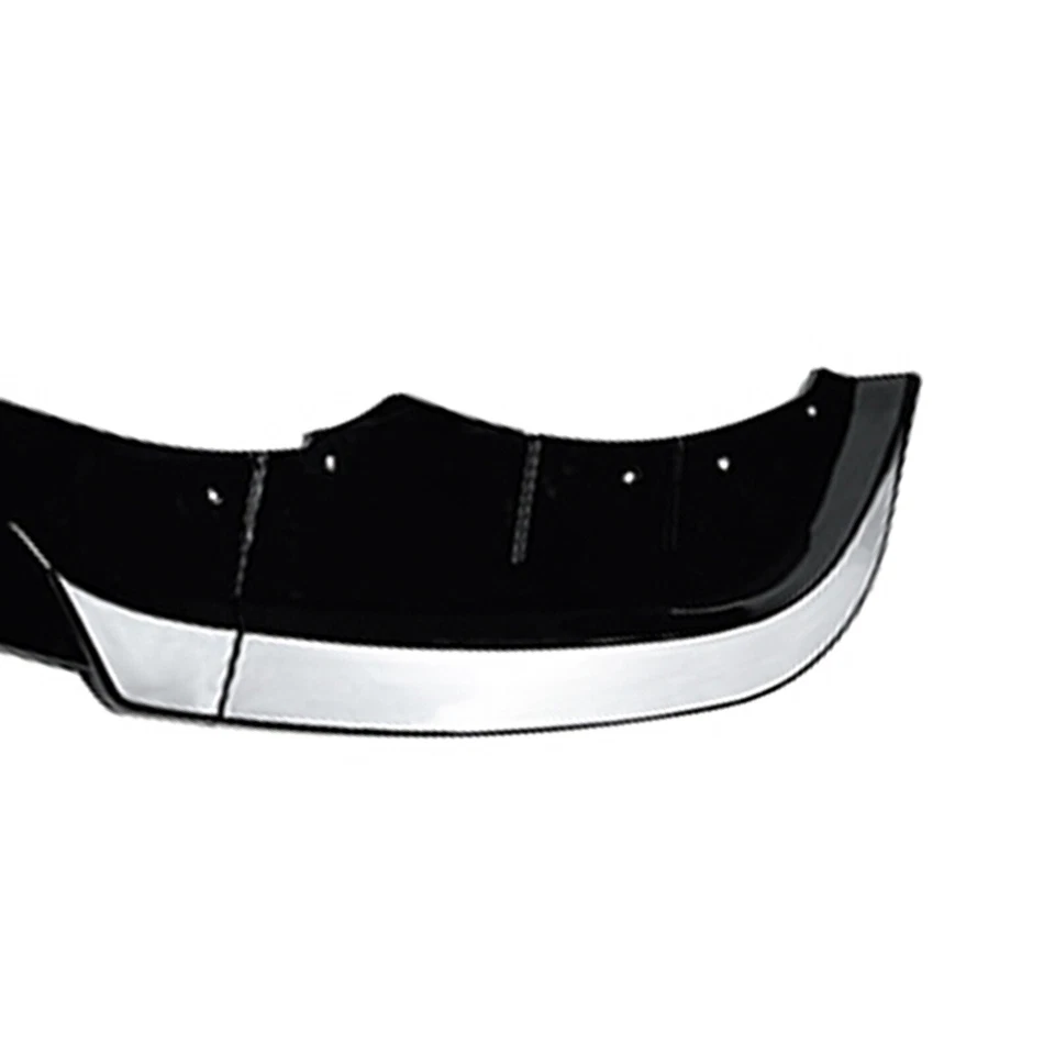 Kit de labio divisor alerón parachoques delantero negro para BMW Serie 5 F10 F11 LCI 2015-17 Foto 4 de 4