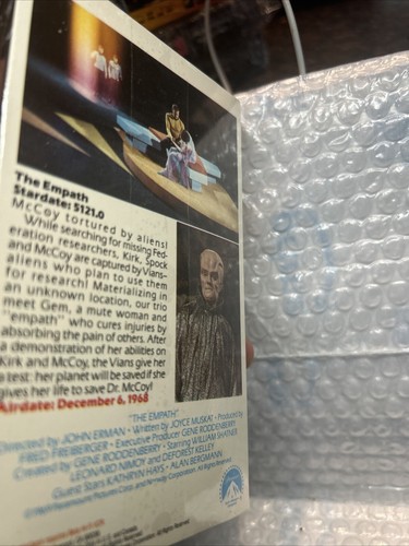Star Trek The Empath Episode 63 Betamax Beta Tape Neu Factory Sealed Must Have - Bild 4 von 5