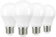 4-Pack LED A19 cold White Light Bulbs 6500K 80W Equivalent 7W 1000LM E26 Base