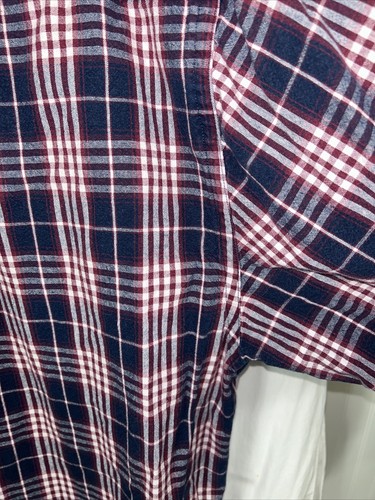 Eddie Bauer Long Sleeve Button Down Plaid Shirt Size XXXL Tall Ultralong - Picture 12 of 13