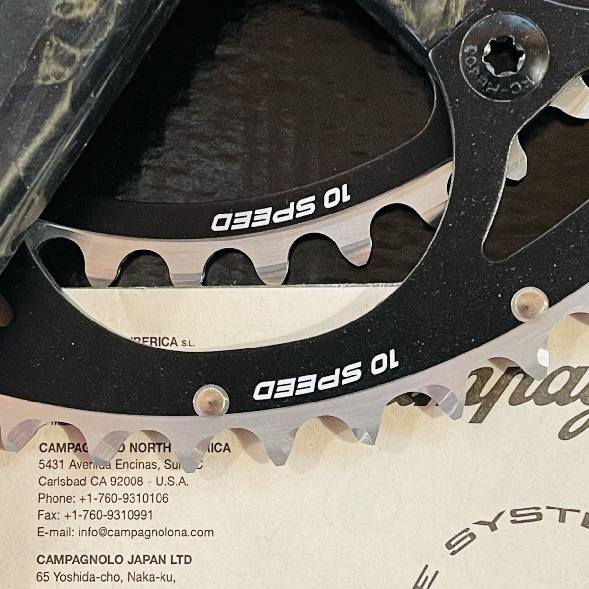 パーツ Campagnolo centaur 170mm 52-39t Campagnolo Centaur 10 Speed Carbon Crankset 170 52 / 39