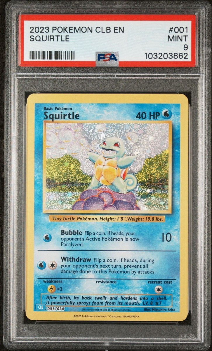 Squirtle 001/034 Trading Card Game Classic Holo for sale Squirtle 001/034 Trading Card Game Classic Holo for sale