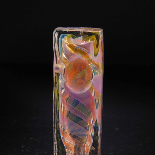 Tubos de vidrio cuadrados para fumar que cambian de color dorado hechos a mano de 4 pulgadas - Vendedor de EE. UU. - Imagen 5 de 14