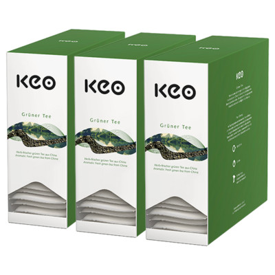 Keo Teachamp Kuvert Grüner Tee 3er Pack