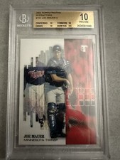 Joe Mauer 2002 Topps Pristine  REFRACTORS #152 RC BGS 10 LOW POP!