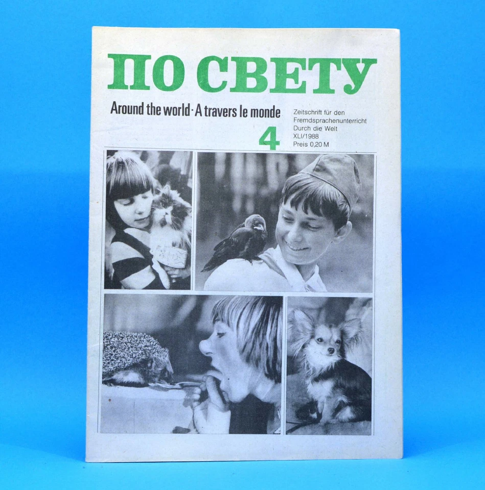 DDR Po swetu 4 von 1988 По свету | Russisch Englisch Französisch | Schulbuch B - Bild 1 von 1