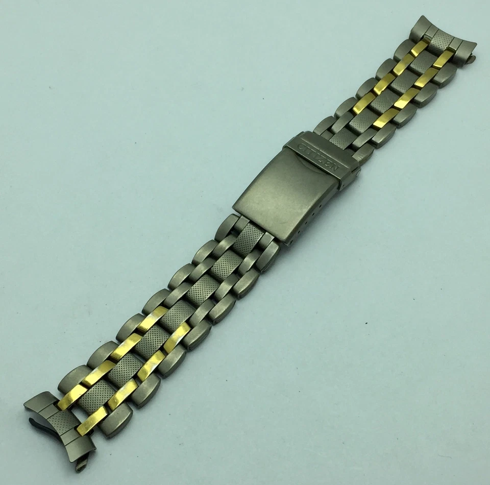 Reloj Pulsera Citizen Railroad Titanio Dos Tonos 71 Vintage 20 mm MUR817BAS5 Foto 2 de 4