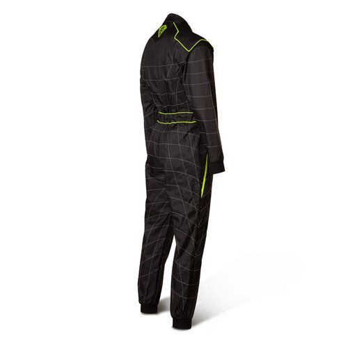 Cordura Atlanta CS-1 Overall -Speed - Hochwertiger Kartoverall schwarz/neongelb - Bild 3 von 5