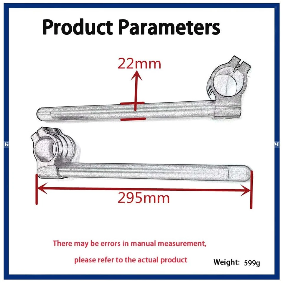 Fit for Honda CBR500R 13-2021 CBR650F 2014-18 Adjustable Clip Ons Fork Handlebar - Image 2 of 4