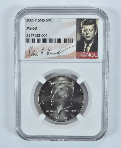 2005-P SMS Kennedy Half Dollar MS68 NGC Special Label *7736
