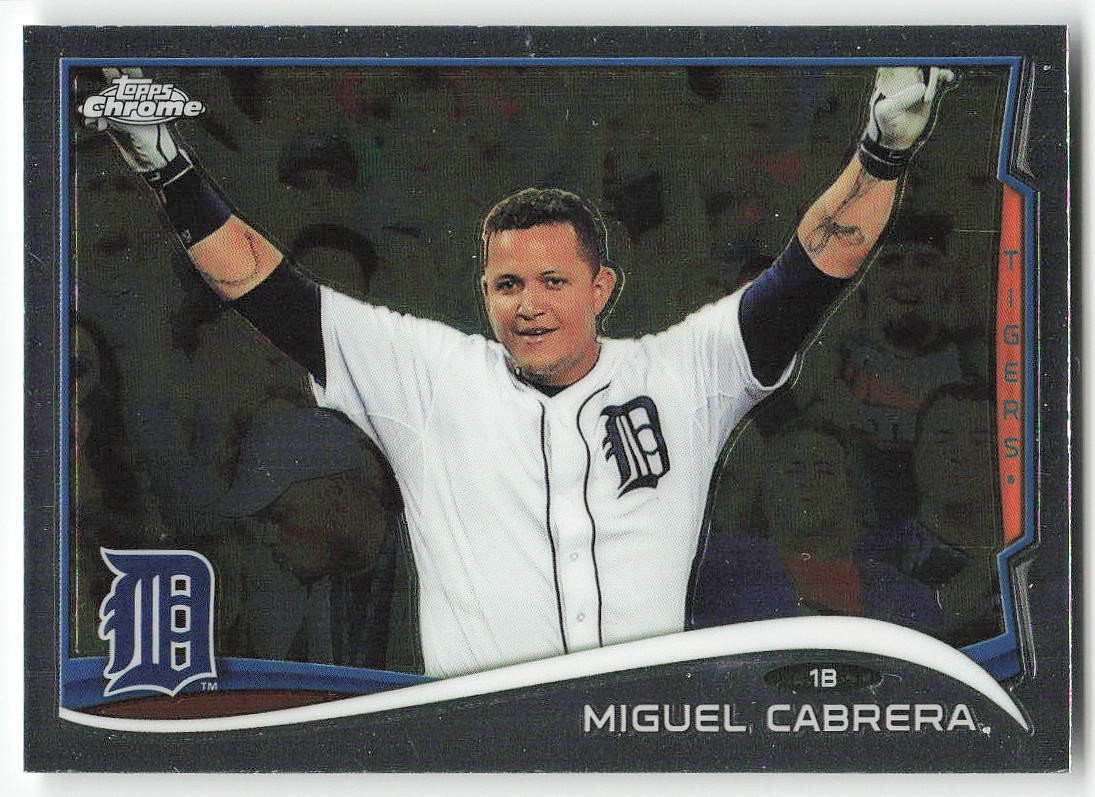 2014 Topps Chrome #220 Miguel Cabrera BASEBALL Detroit Tigers