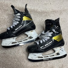 Bauer Supreme Ultra Sonic Size 4.5 Fit 2 Ice Skates Bladetech Hockey Blades
