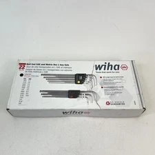 Wiha 66993 Ball End SAE and Metric Hex L-Key Set 22 Piece Tools Premium Quality