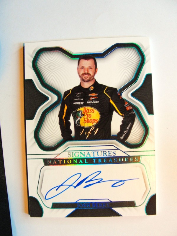 JOSH BERRY  1/1  NATIONAL TREASURES AUTOGRAPH AUTO HARD SIGNED SIGNATURE