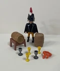 Playmobil Pirate Figure Rare Vintage 1991 with Barrels, Cups, Etc Incomplete