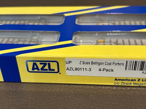 Scala Z American Z Line AZL 90111-3 BethGon Coalporter confezione da 4 Union Pacific - Foto 2 di 2