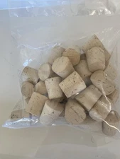 25 Pack Natural Soft Wood Corks Wine Bottle Stopper Tapered Cork Plugs Brown 