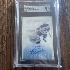 Rookie Autographs 2021-22 Upper Deck Premier Dylan Cozens #E-DC /35 (AU, RC)