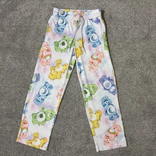 Care Bears Pajama Pants Womens XS Pastel Multicolor Lounge Sleep Drawstring