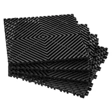 Uimoso Drainage Mat Modular Interlocking Mat 12” x 12” Drainage Floor Tile