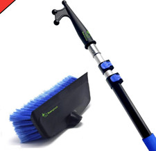 EVERSPROUT 5-to-13 Foot Boat Hook Scrub Brush Kit 3-Stage 12 Feet with brush