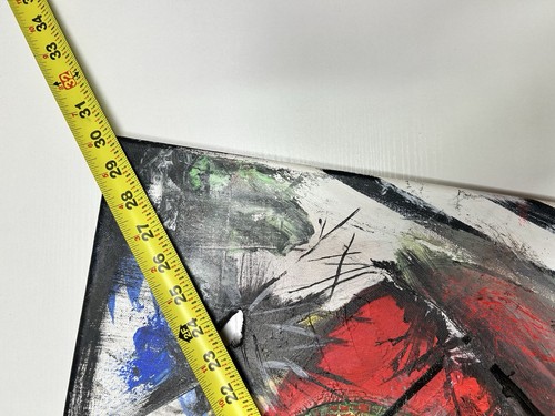 Arte Original Acrílico Sobre Lienzo “Cargado” 24” X 18” - Imagen 4 de 5