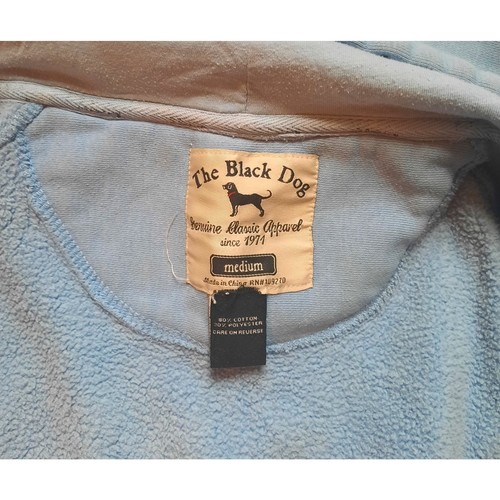 Felpa con cappuccio e zip The Black Dog blu chiaro taglia media Martha's Vineyard - Foto 7 di 10