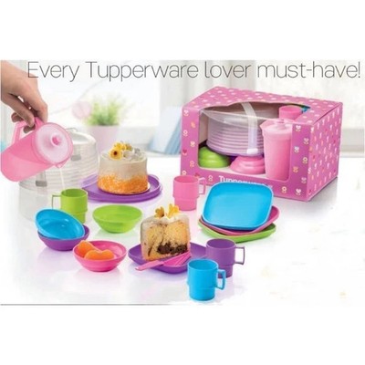 Miniature Tupperware Cooking Set Kids Play Mini Toy Limited Edition Gift Set 14