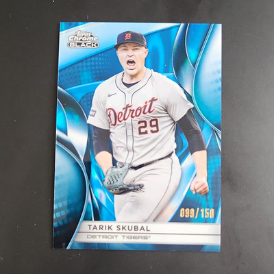 2024 Topps Chrome Black Tarik Skubal #89 Detroit Tigers 99/150