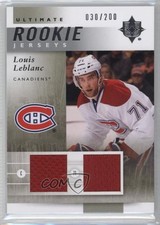 2011-12 Ultimate Collection Rookie Jerseys 30/200 Louis Leblanc #URJ-LL u0h
