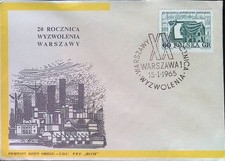 CMI) 1965. POLAND. COMMEMORATIVE IMAGE. FDC. 20TH ANNIVERSARY OF THE LIBERATION