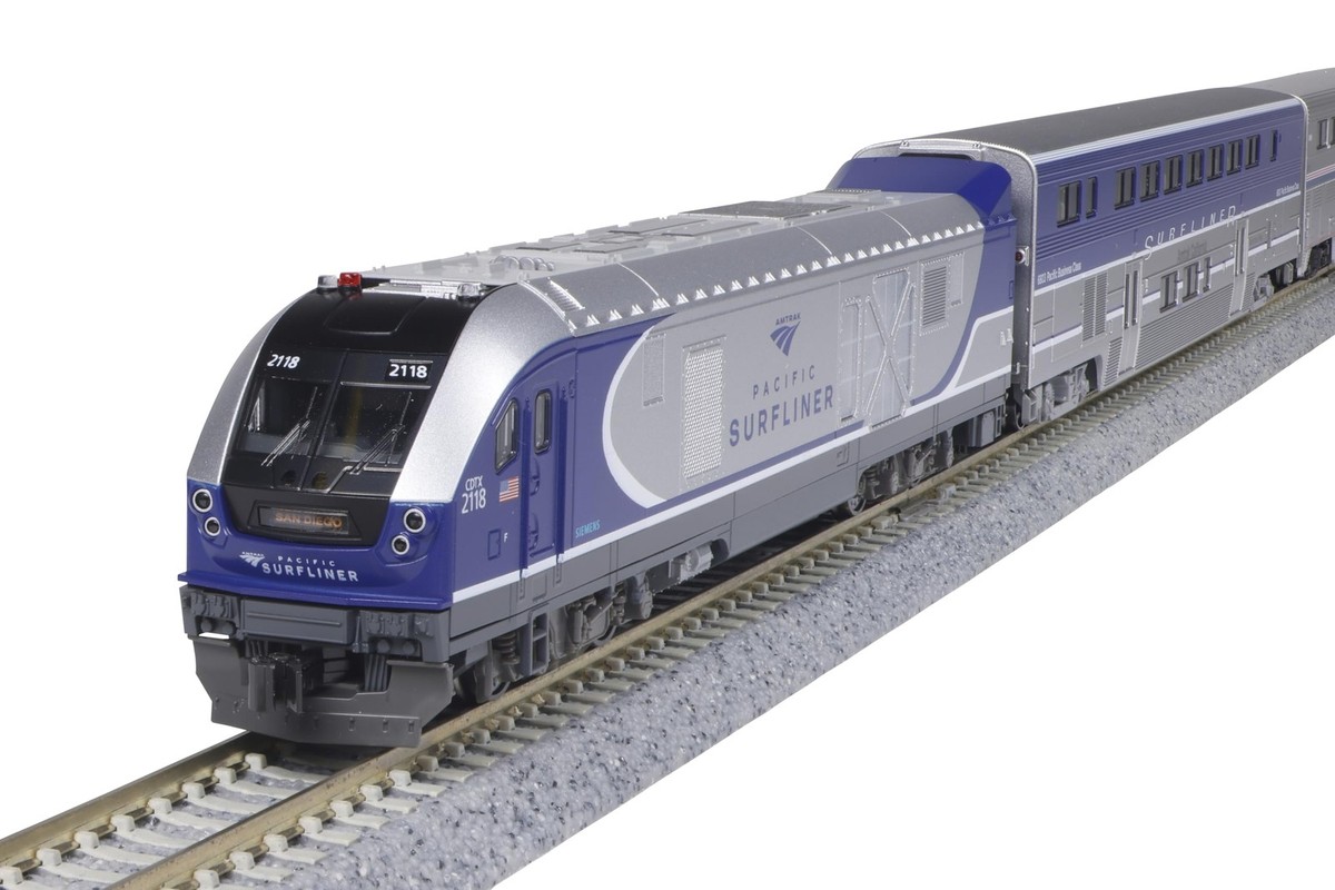 KATO N Scale SC-44 Charger Amtrak Pacific Surfliner 8-Car