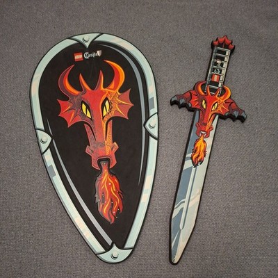 Rare Legoland exclusive Lego Castle Dragon foam shield sword role play kids toy