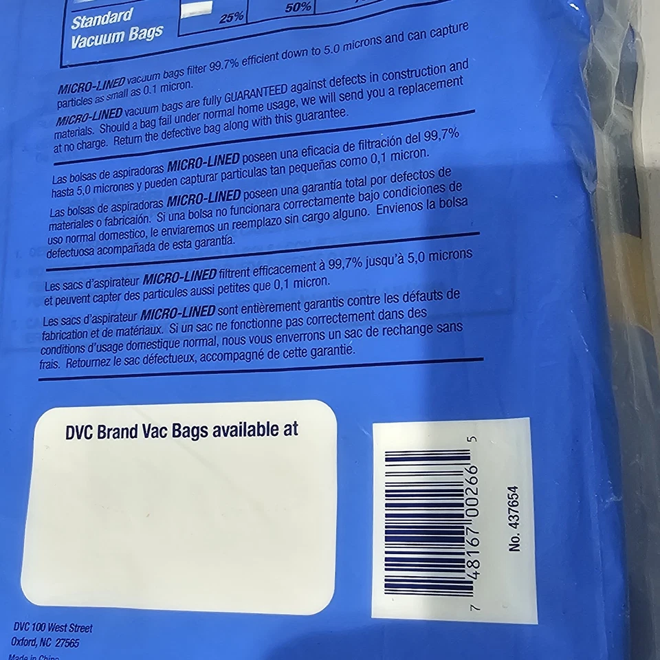 New 3 Bags for Kenmore Upright Vacuum 5068 50688 50690 Type U O Microlined - Image 4 of 4