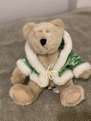 Vintage 1998 G.A.C. Teddy Bear In Green Hooded Jacket Collectible HTF Plush Toy