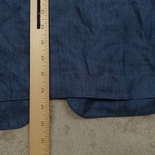Peter Millar Blazer Mens XL Blue Linen Silk Blend Two Button Preppy - Picture 8 of 9